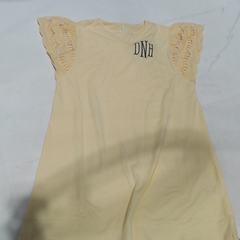 BLOOPER KIDS: Monogrammed Girls Flutter Sleeve Dress
