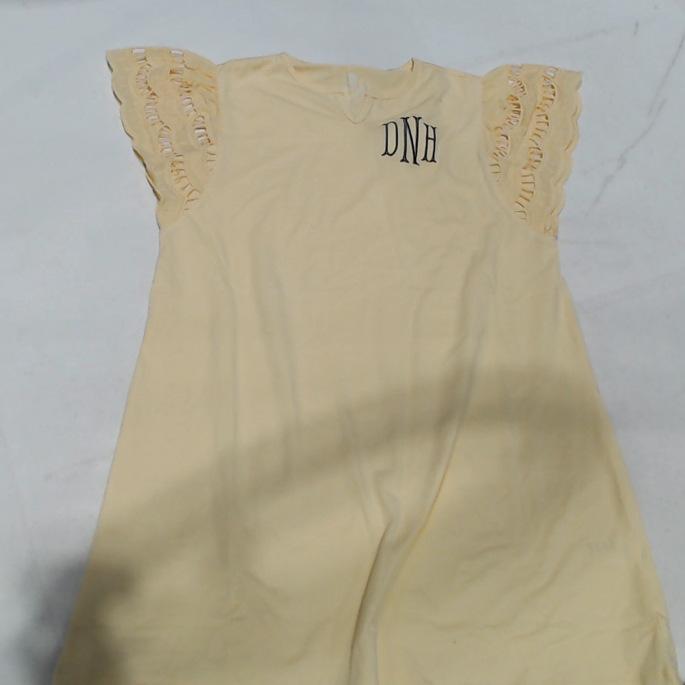 BLOOPER KIDS: Monogrammed Girls Flutter Sleeve Dress