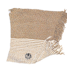 BLOOPER CLOTHING: Monogrammed Striped Chenille Poncho