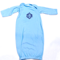 BLOOPER KIDS: Monogrammed Baby Layette Gown