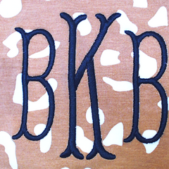 BLOOPER KIDS: Monogrammed Kids Striped Sleeve Dress