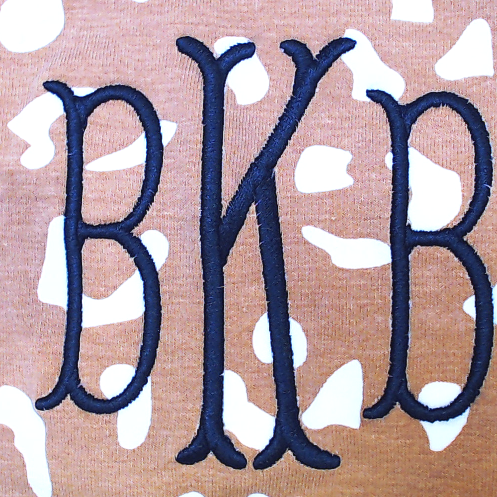BLOOPER KIDS: Monogrammed Kids Striped Sleeve Dress