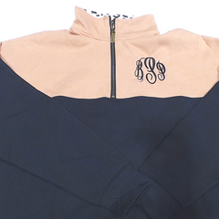 BLOOPER CLOTHING: Monogrammed Quarter Zip Sweatshirt