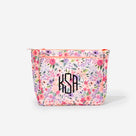 Monogrammed Kids Essentials Pouch | Coral Floral
