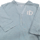 BLOOPER CLOTHING: Monogrammed Henley