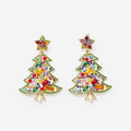 Christmas Tree Earrings in multi