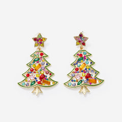 Christmas Tree Earrings in multi