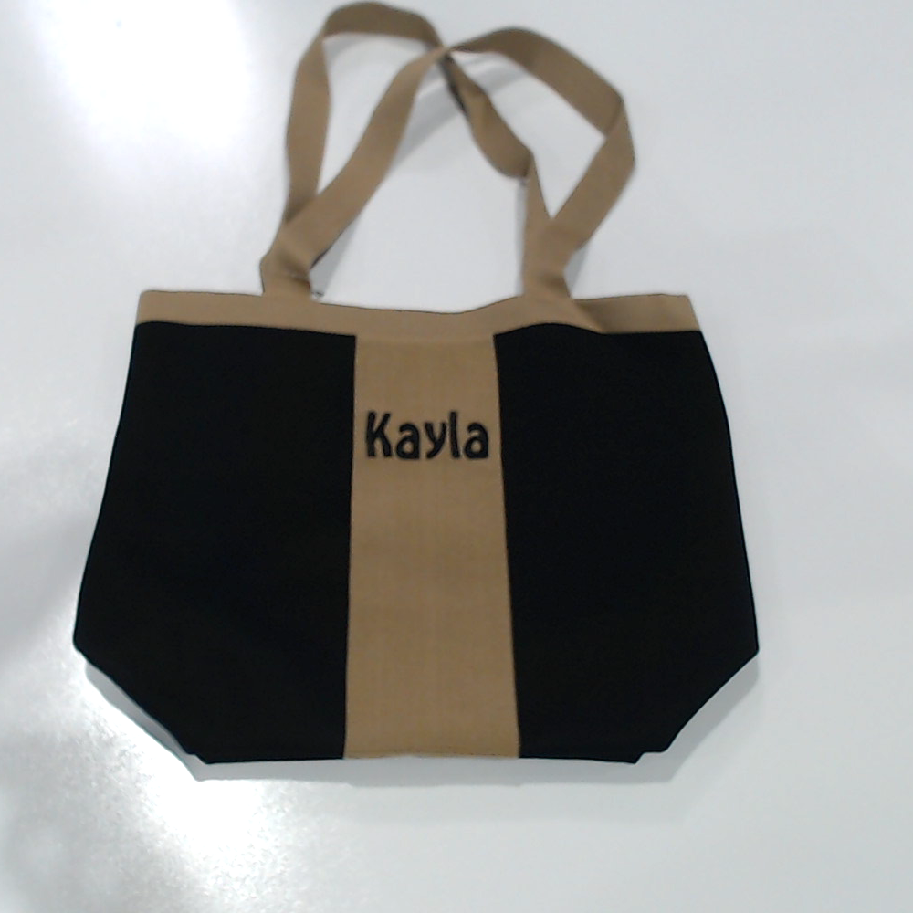 BLOOPER BAG: Monogrammed Knit Tote Bag