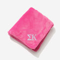 Sigma Kappa Plush Blanket | Hot Pink