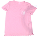 BLOOPER CLOTHING: Monogrammed Scalloped Top