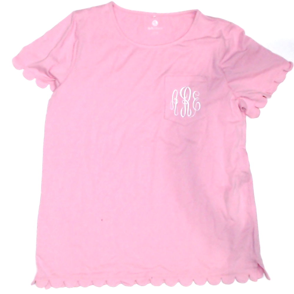 BLOOPER CLOTHING: Monogrammed Scalloped Top