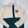 BLOOPER CLOTHING: Monogrammed Colorblock Fleece Pullover