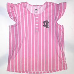 BLOOPER CLOTHING: Monogrammed Ruffle Top