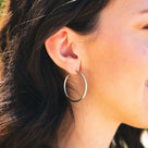Feather Weight Hoops | Silver