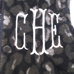 BLOOPER KIDS: Monogrammed Kids Leopard Fleece Vest