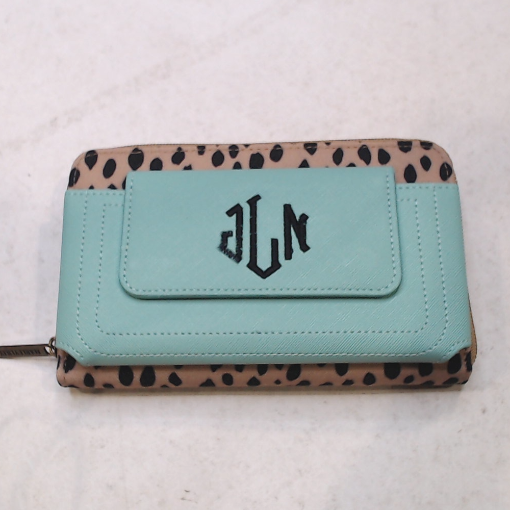BLOOPER ACCESSORY: Monogrammed Phone Wallet Wristlet