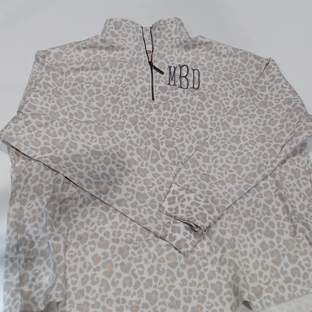 BLOOPER CLOTHING: Monogrammed Quarter Zip Sweatshirt
