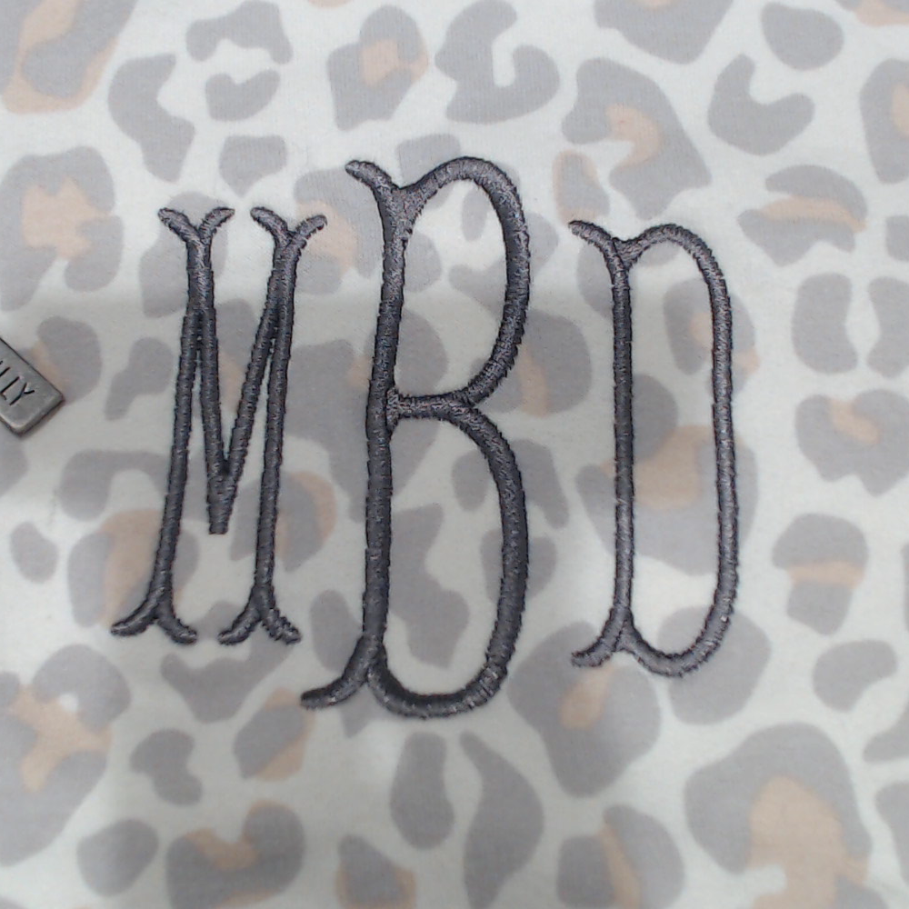 BLOOPER CLOTHING: Monogrammed Quarter Zip Sweatshirt