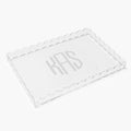 Personalized Scallop Acrylic Tray Vinyl