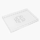 Personalized Scalloped Acrylic Tray | Clear