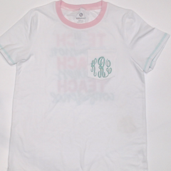BLOOPER CLOTHING: Monogrammed Teacher Short Sleeve T-Shirt