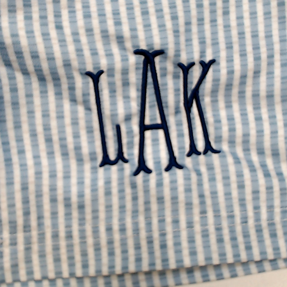 BLOOPER KIDS: Monogrammed Boys Swim Trunks