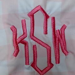 BLOOPER SWIM: Monogrammed High Neck Bikini Top