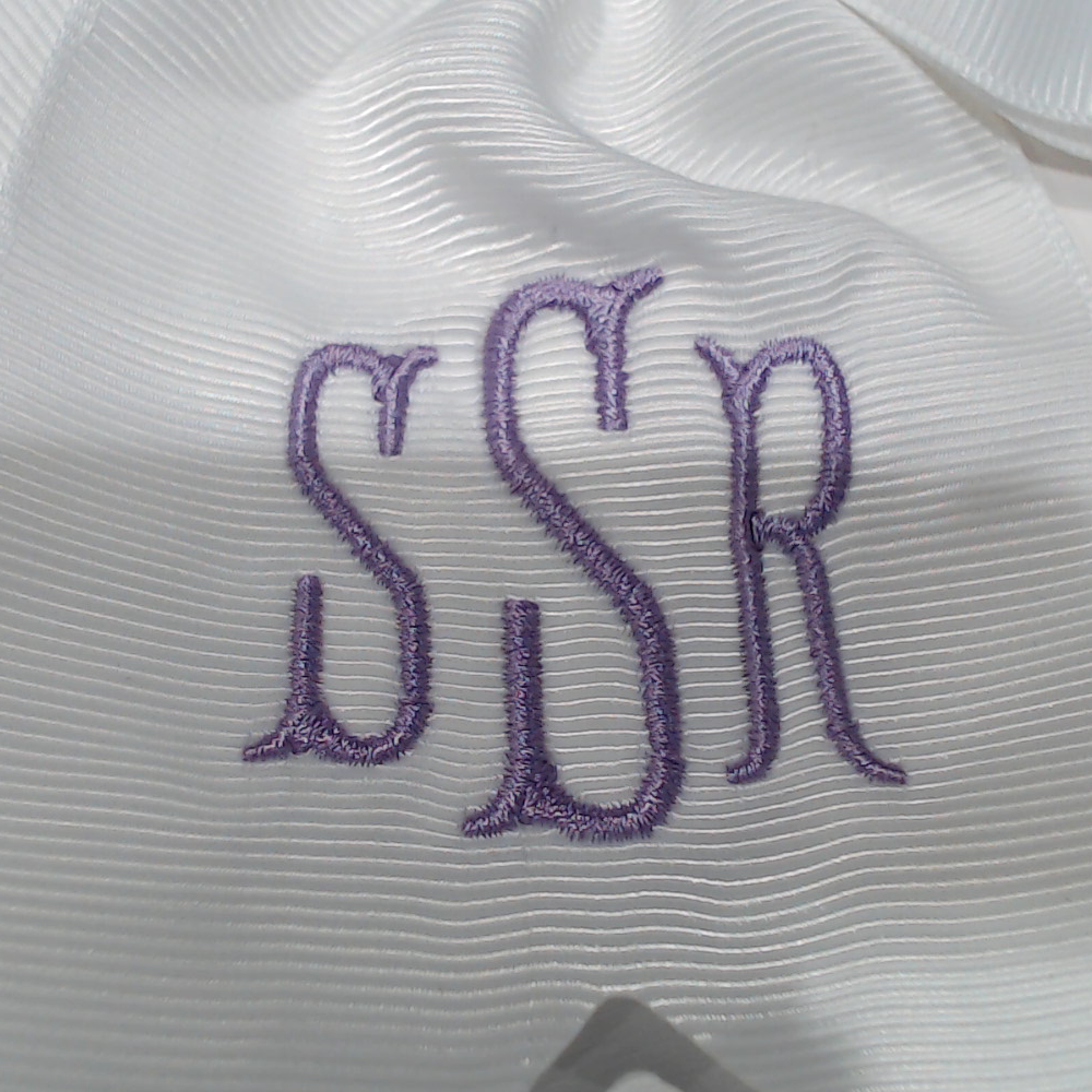BLOOPER KIDS: Monogrammed Girls Hair Bow