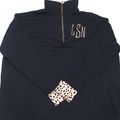BLOOPER CLOTHING: Monogrammed Quarter Zip Sweatshirt
