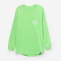 monogrammed long sleeve shirt in lime