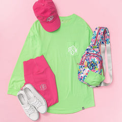 personalized lime green long sleeve shirt outfit