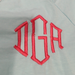 BLOOPER SWIM: Monogrammed Accent Cover Up