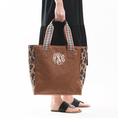 classic cheetah purse tote in hand