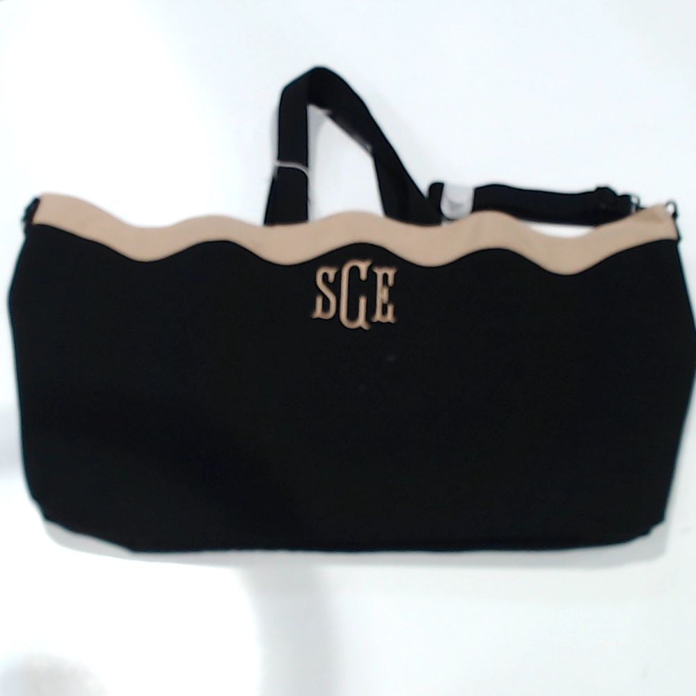 BLOOPER BAG: Monogrammed Wavy Top Weekender