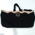 BLOOPER BAG: Monogrammed Wavy Top Weekender