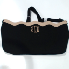 BLOOPER BAG: Monogrammed Wavy Top Weekender