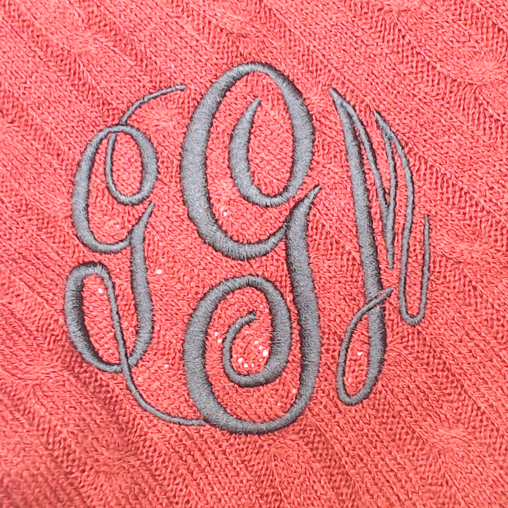 BLOOPER CLOTHING: Monogrammed Poncho