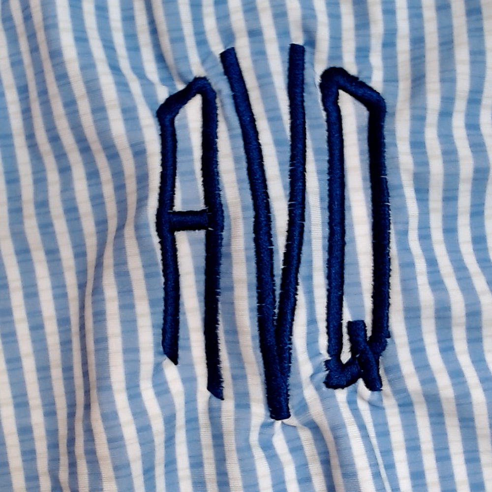 BLOOPER SWIM: Monogrammed Ruched Tankini