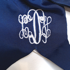 BLOOPER KIDS: Monogrammed Girls Hair Bow