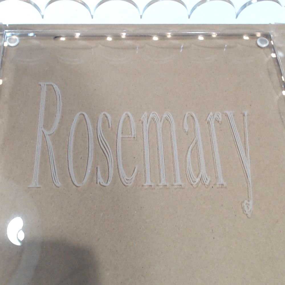 BLOOPER ACCESSORY: Monogrammed Scallop Acrylic Valet Tray
