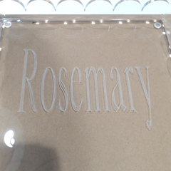 BLOOPER ACCESSORY: Monogrammed Scallop Acrylic Valet Tray