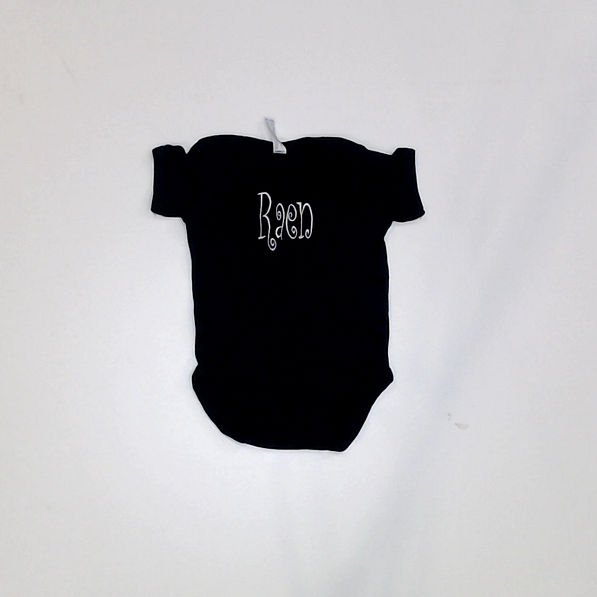BLOOPER KIDS: Monogrammed Baby Short Sleeve Bodysuit