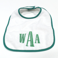 BLOOPER KIDS: Monogrammed Outline Baby Bib