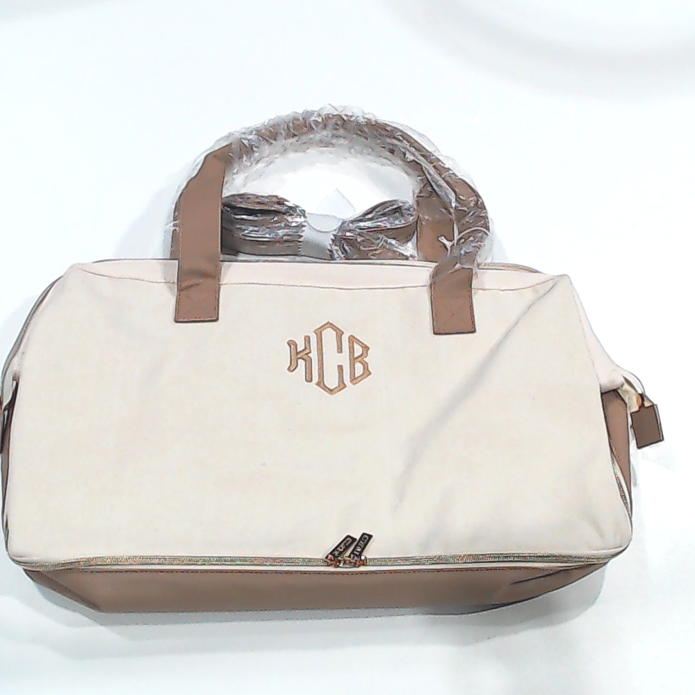 BLOOPER BAG: Monogrammed Canvas Weekender