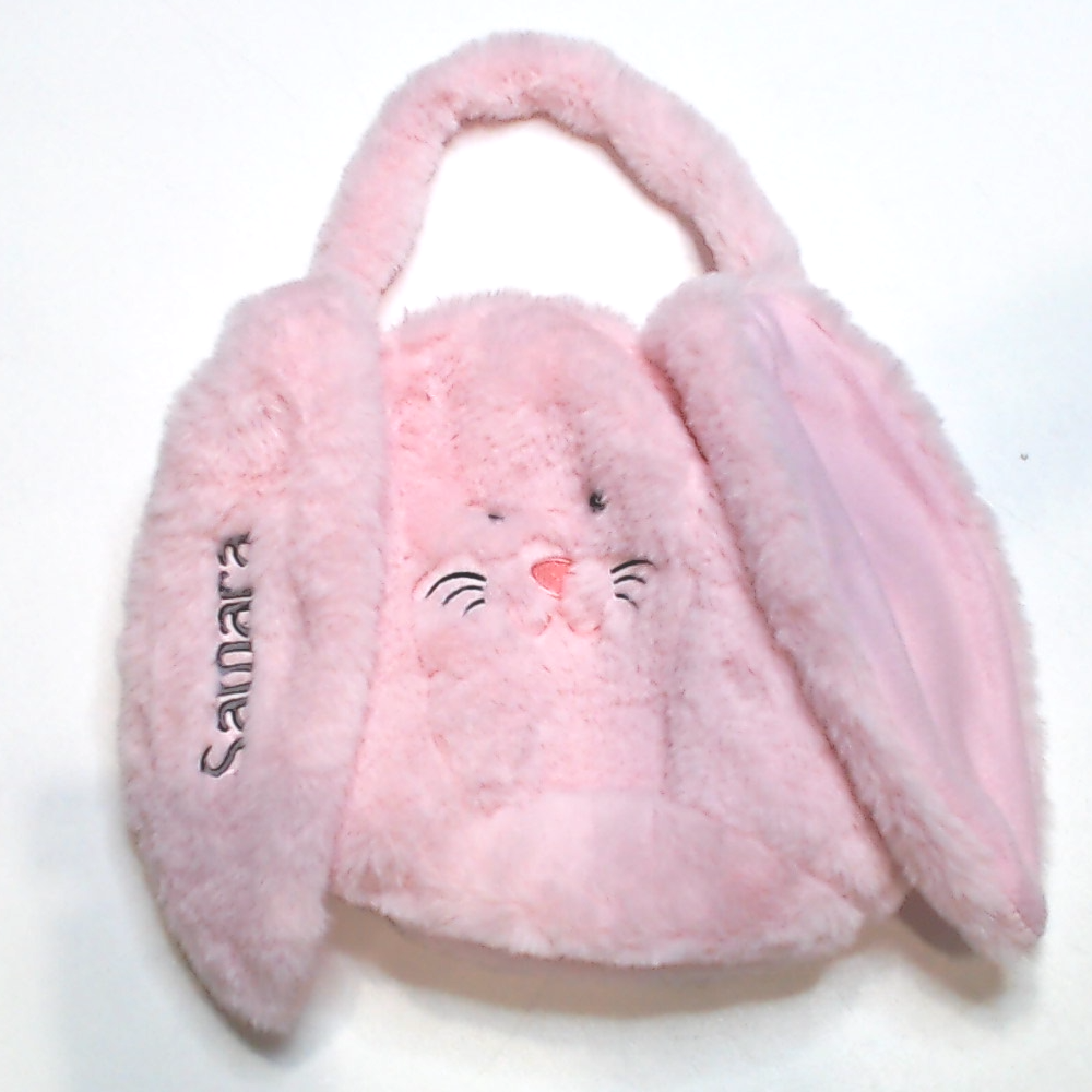 BLOOPER KIDS: Monogrammed Bunny Easter Basket