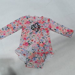 BLOOPER KIDS: Monogrammed Kids Rashguard Swimsuit