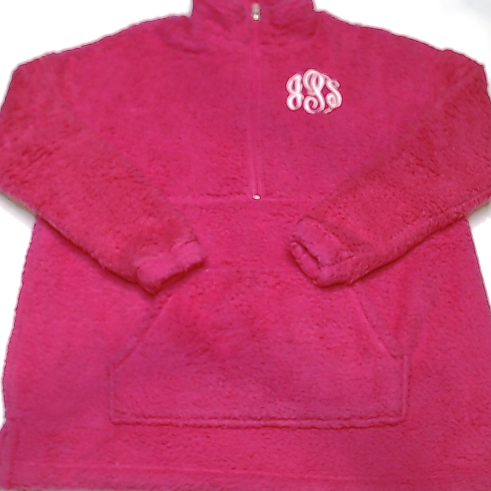 BLOOPER CLOTHING: Monogrammed Sherpa Pullover