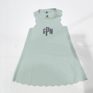 BLOOPER KIDS CLOTHING: Monogrammed Girls Scallop Dress