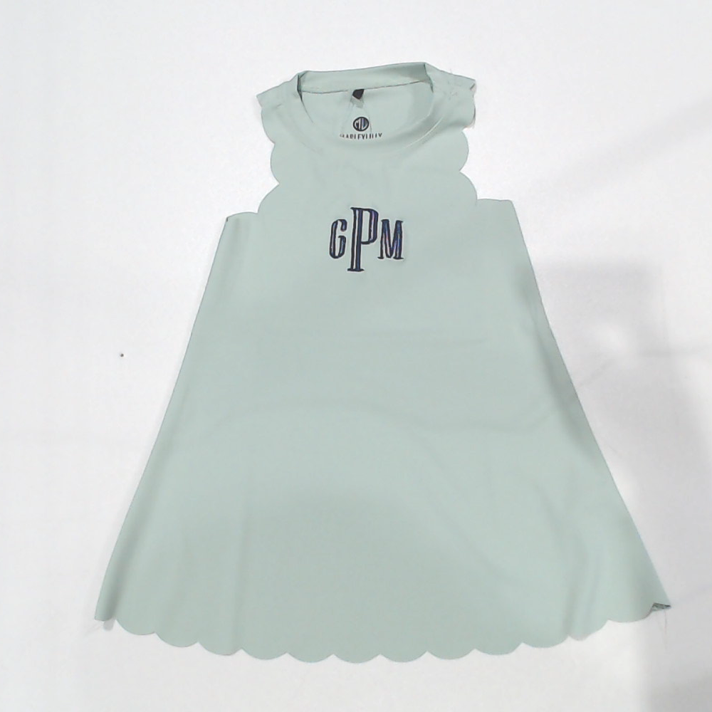 BLOOPER KIDS CLOTHING: Monogrammed Girls Scallop Dress