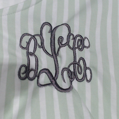 BLOOPER CLOTHING: Monogrammed Ruffle Pajama Top